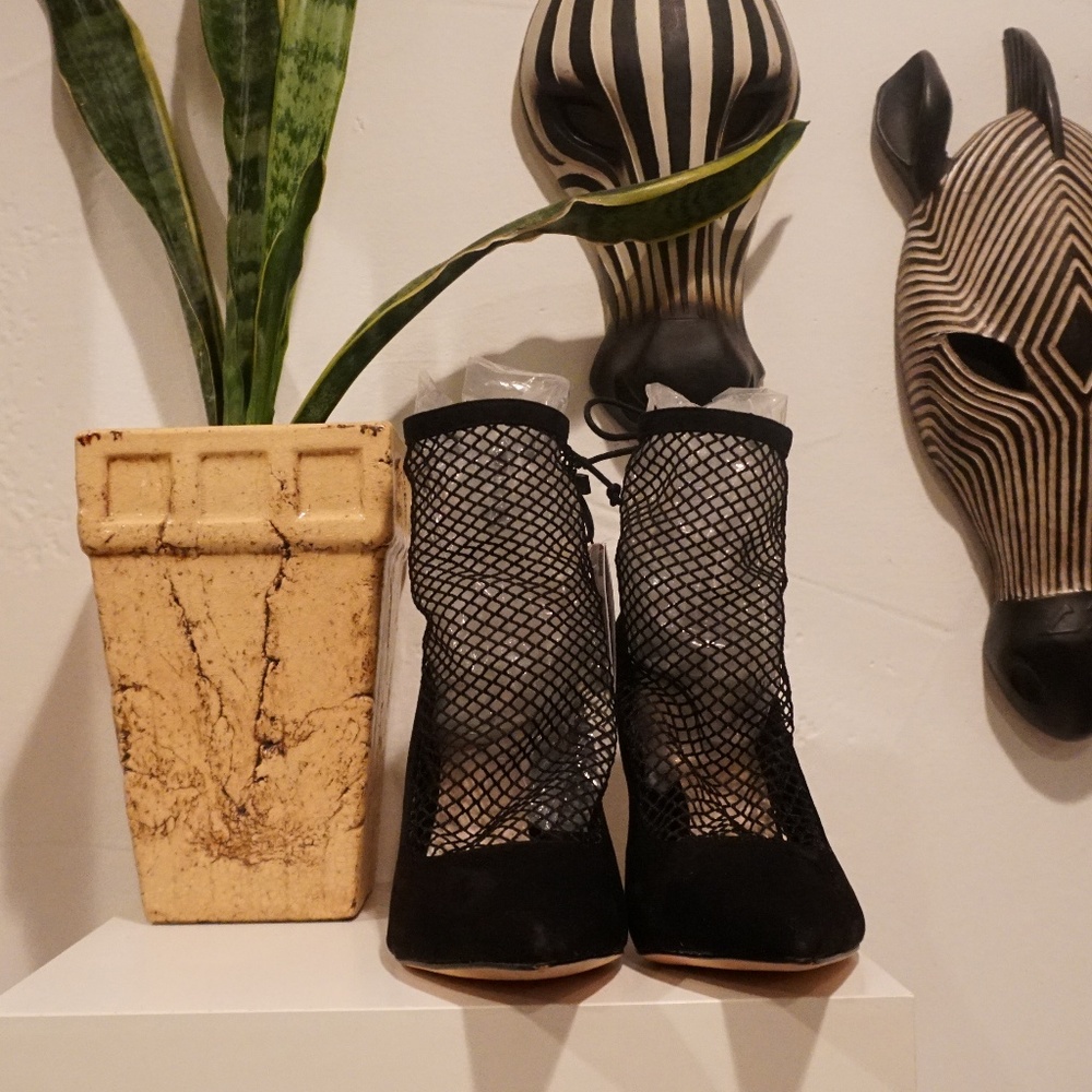 Zara Fishnet Heels